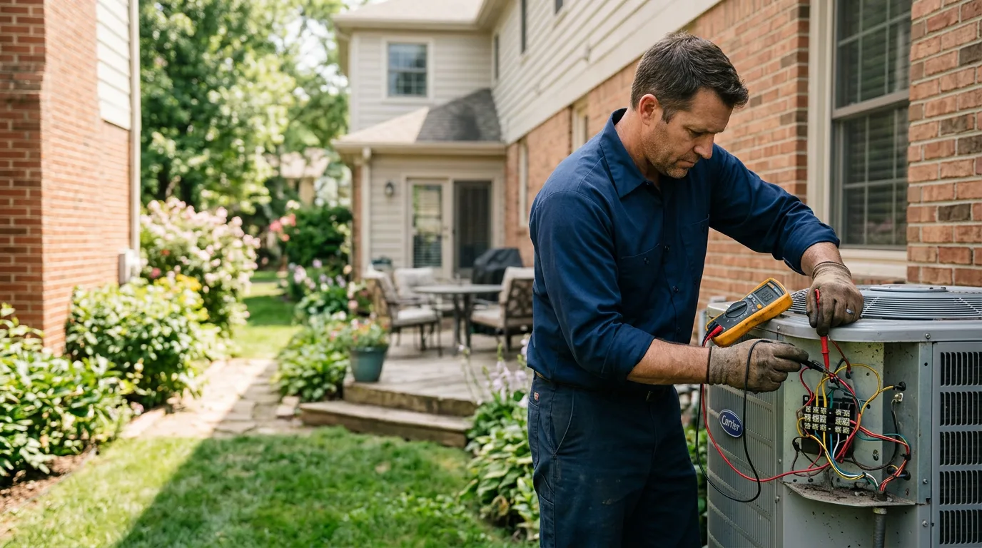 HVAC technician working near Bergenfield, NJ